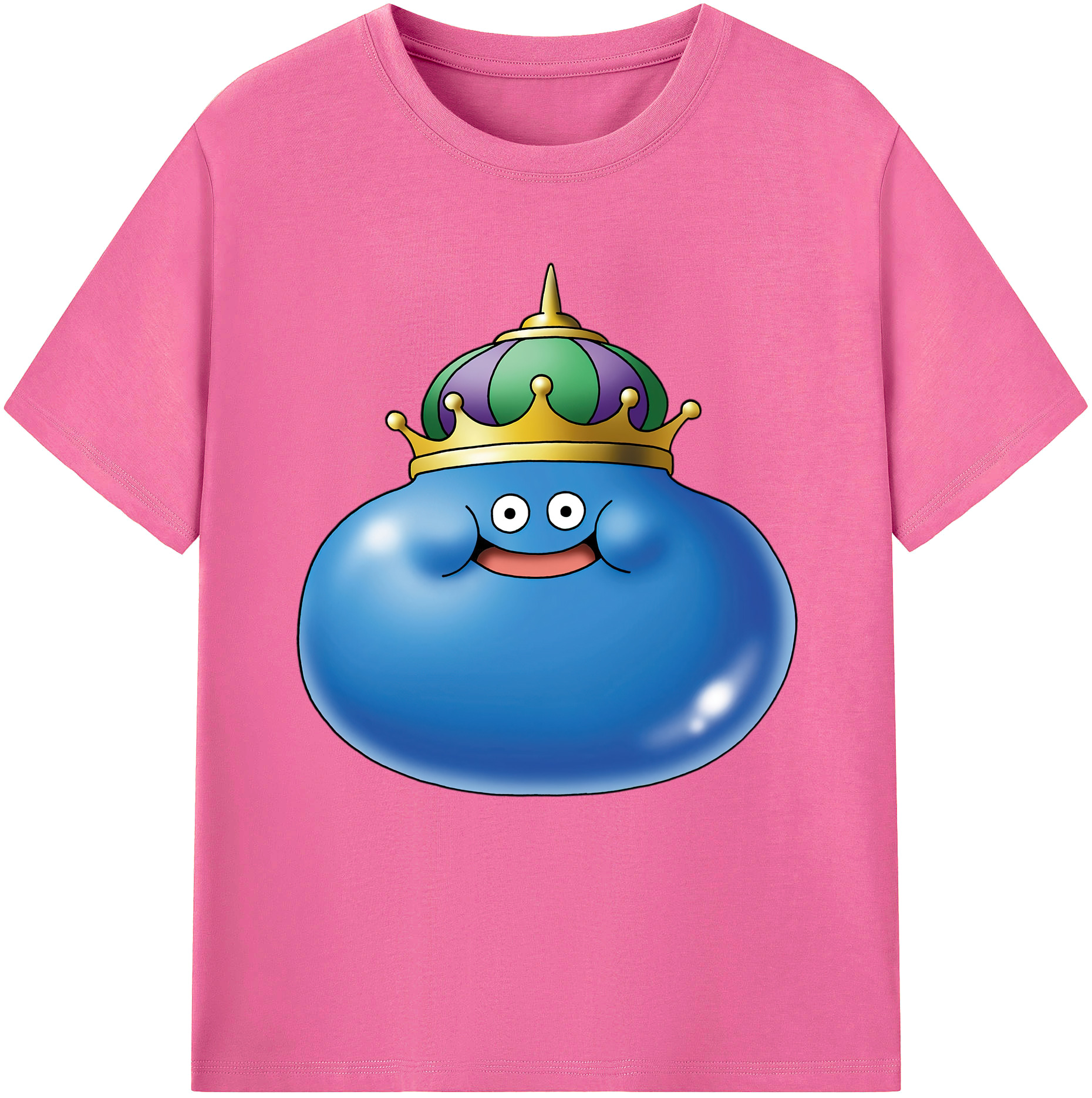 （画像用） ドラゴンクエスト Doragon Kuesuto Dragon Quest レディースカジュアルプリントTシャツ（綿100％）